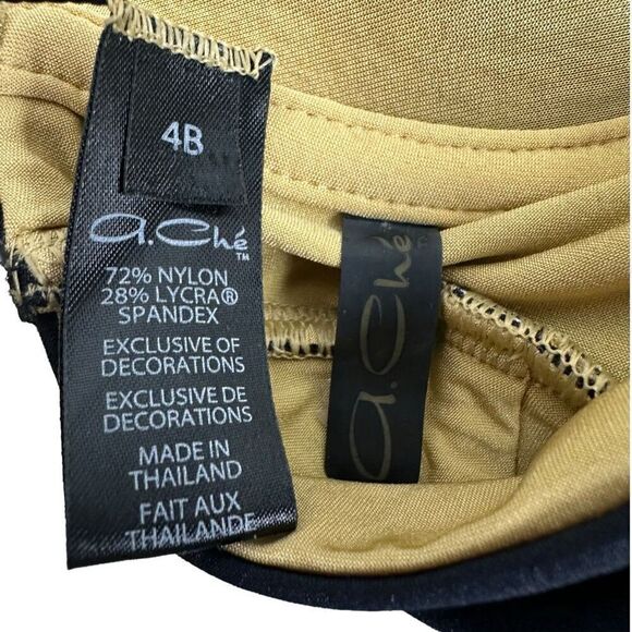 A. Che Luna Maillot Onyx-Feather One-Piece 4B NEW - Picture 6 of 12